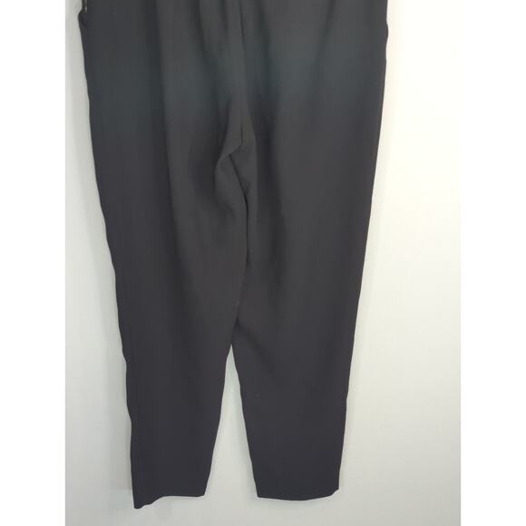 Zara Black Trouser Pants Women's Medium Pleated High Waisted Corpcore Career - Picture 9 of 12